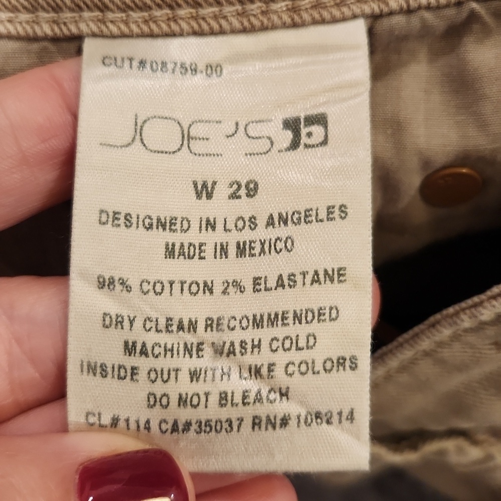 Lightweight joes jean shorts in mushroom color size 29! - Picture 3 of 9